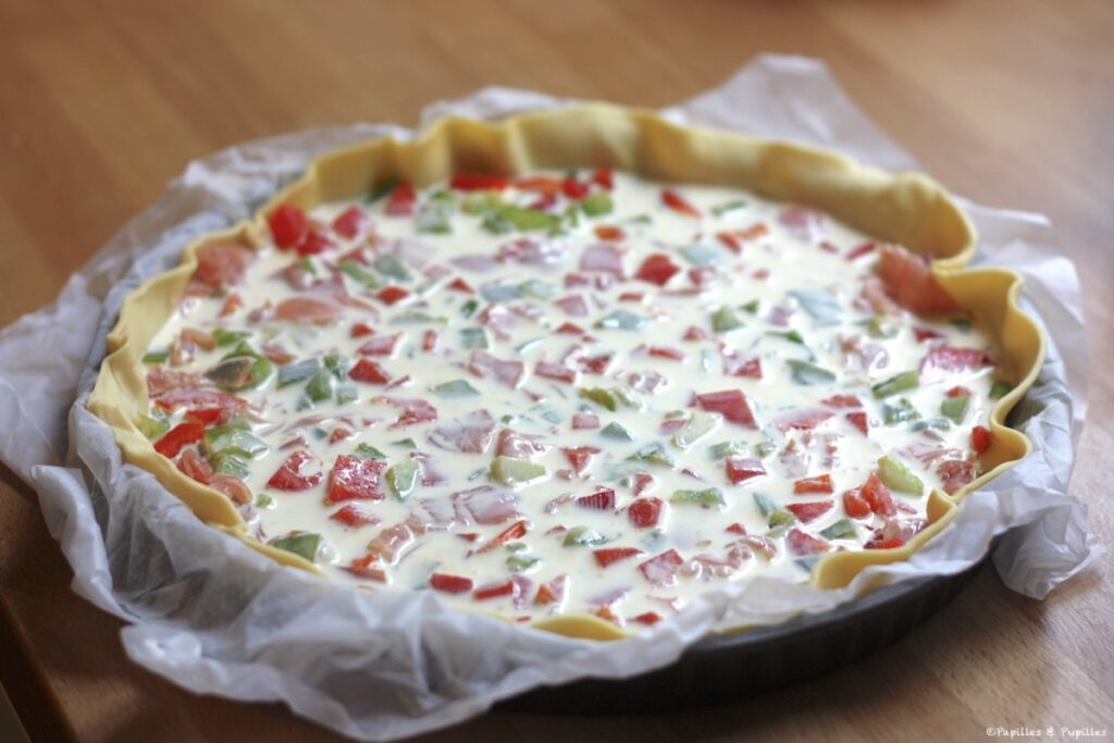 Tarte juste avant d'enfourner