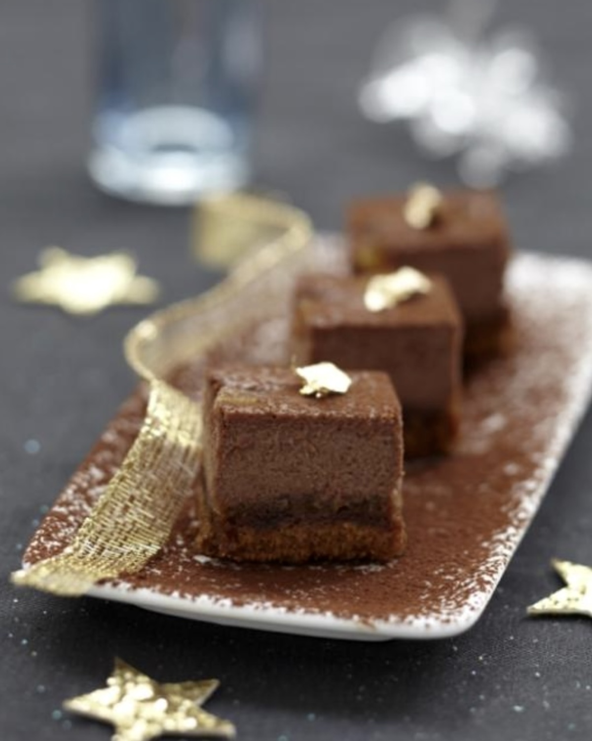 Cheesecake au chocolat et à l'orange confite