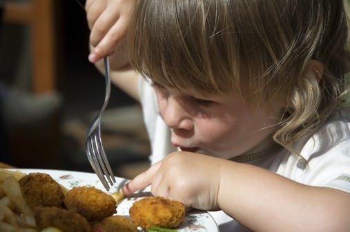 little girl eating french fries © joanna wnuk - Fotolia.com
