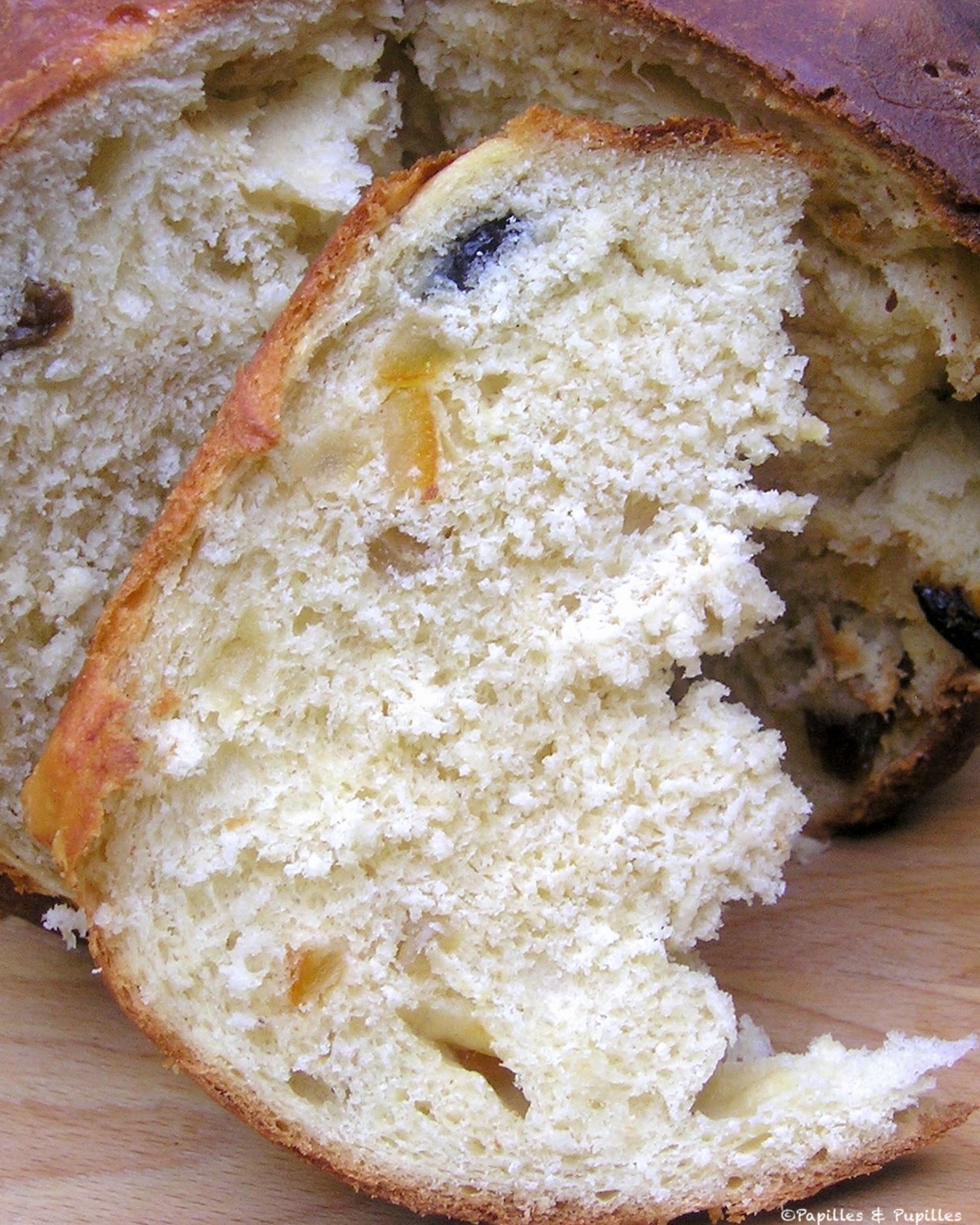 Brioche coupée