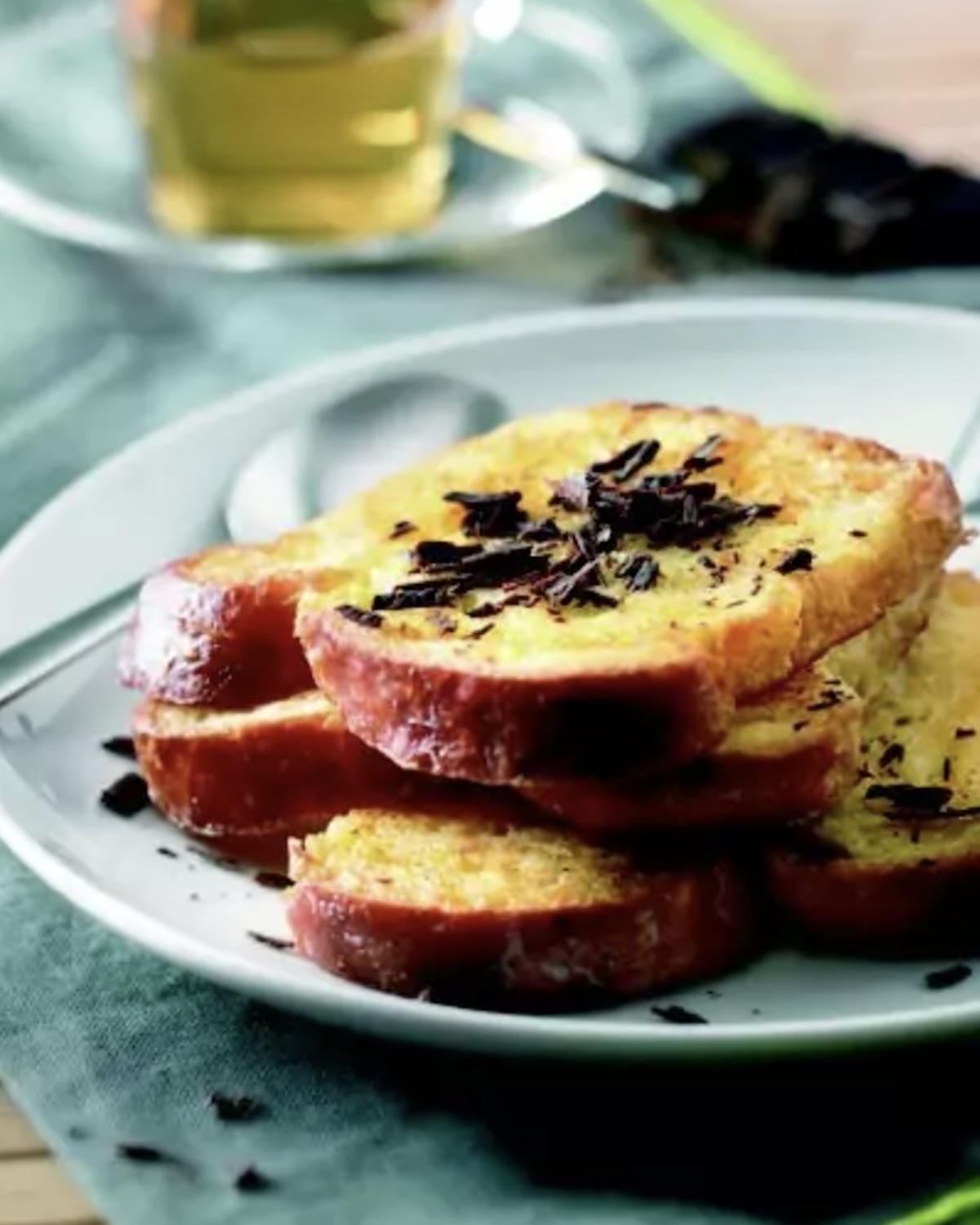 Brioche perdue à la fleur d’oranger et chocolat