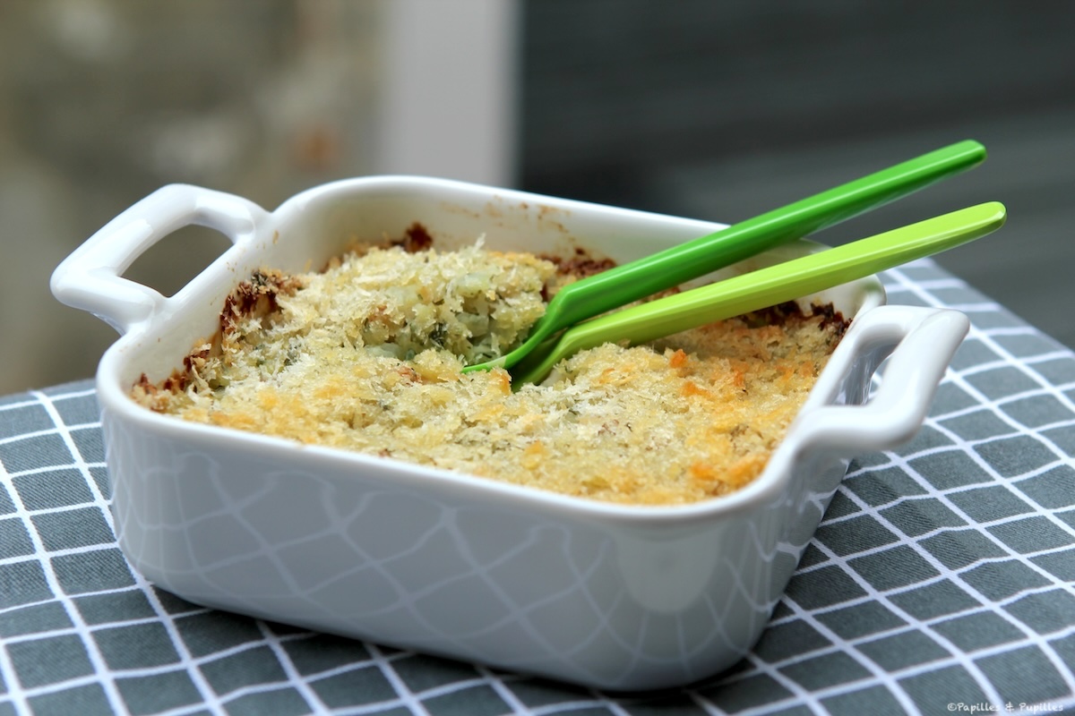 Gratin de chayotte servi bien chaud