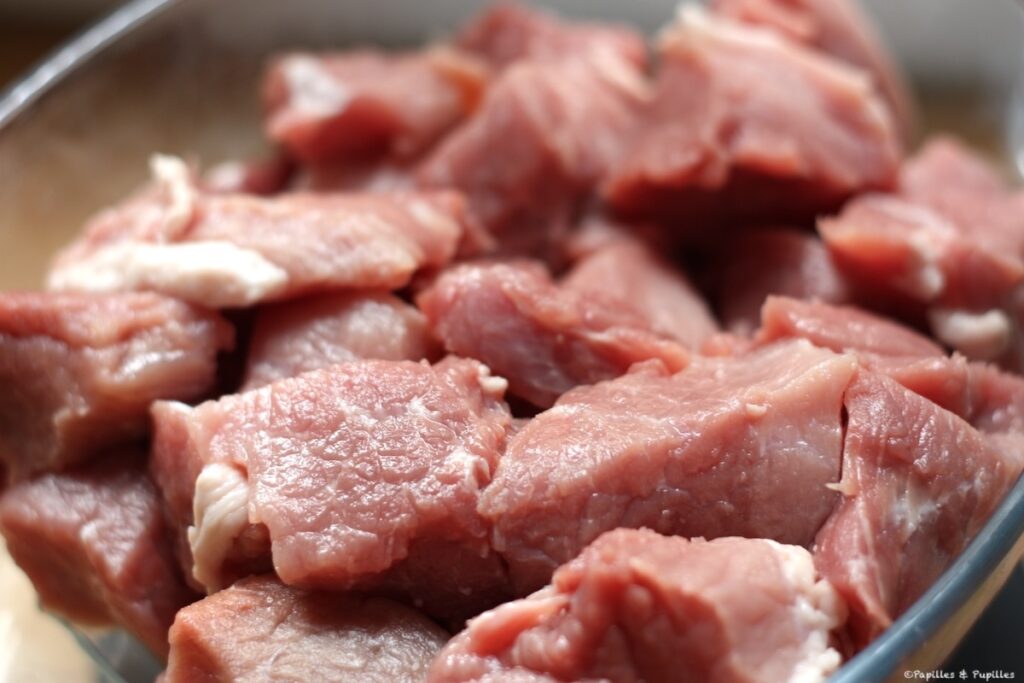 Cubes de porc