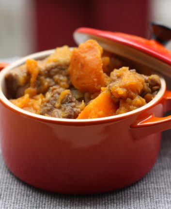 Filet mignon au sirop d’érable aux pommes et aux patates douces [au Delicook]