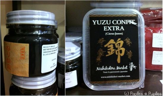 Pâte de sésame noire et yuzu confit extra