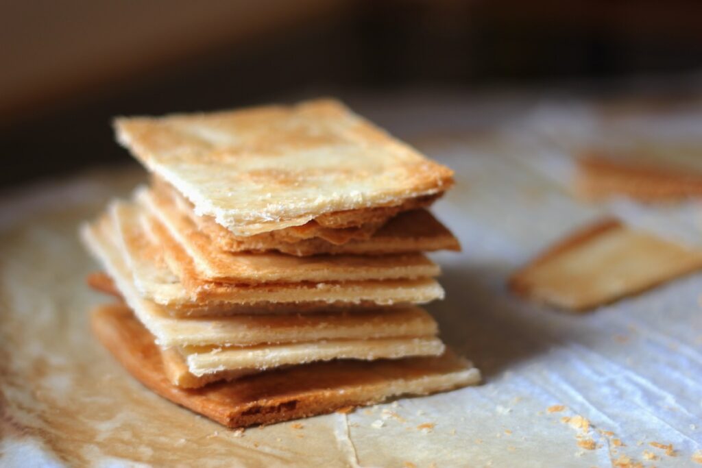 Carrés de pâte feuilletée