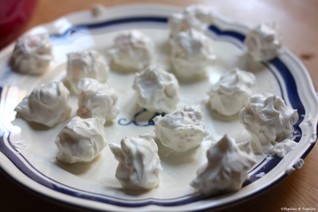 Billes de poire enrobées de chèvre