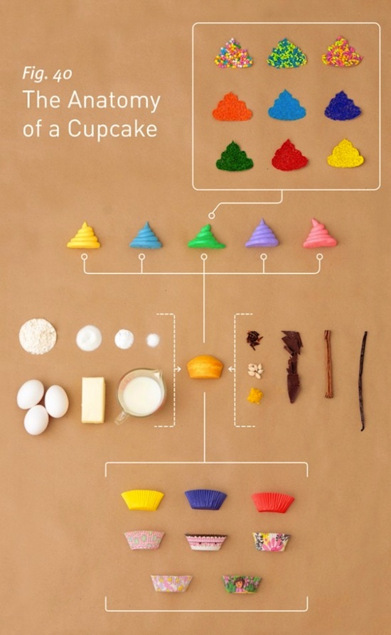 Infographie - L'anatomie d'un cupcake