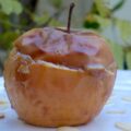 Pomme au four à la crème de marrons