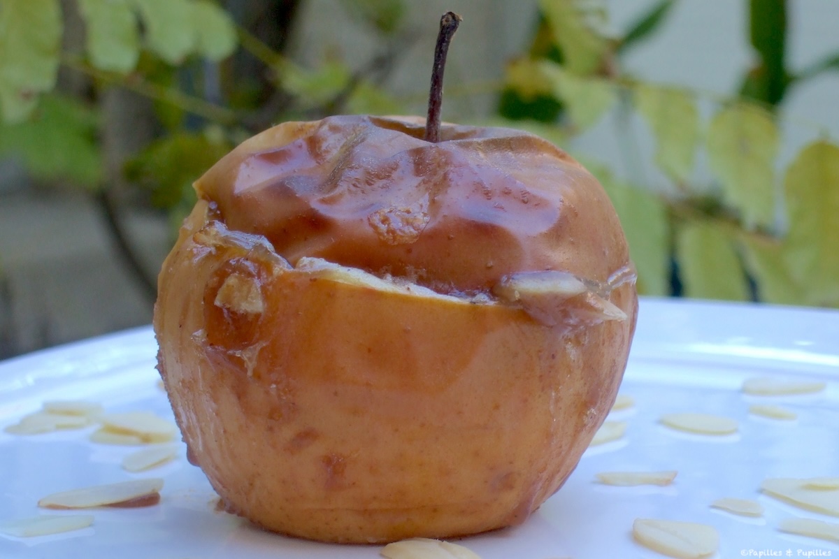 Pomme au four à la crème de marrons