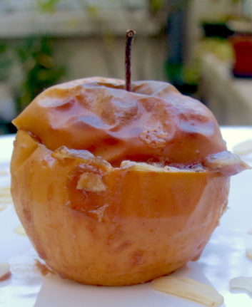 Pommes au four à la crème de marrons