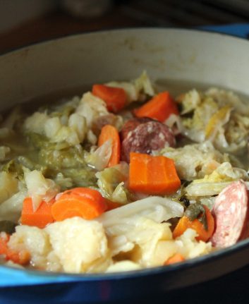Soupe paysanne à la saucisse de Morteau
