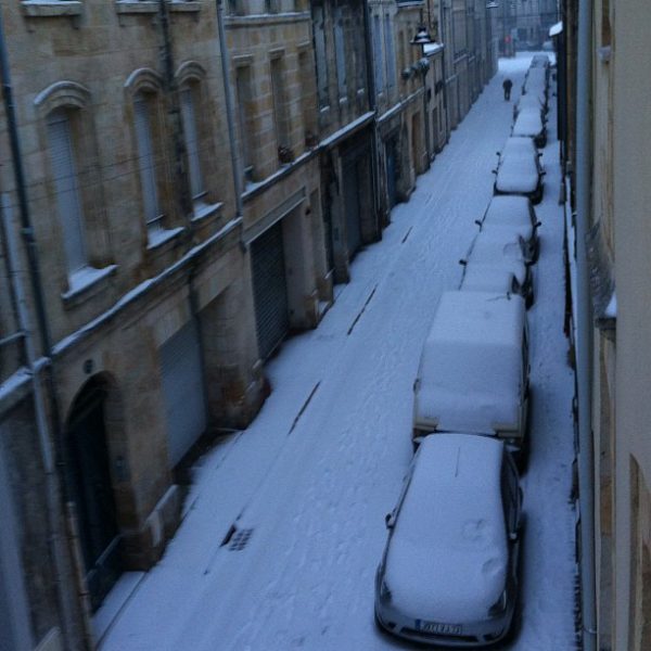 Vue de ma fenêtre ;) #bordeaux #neige