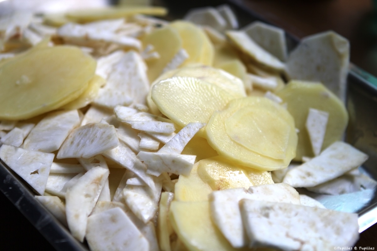 Légumes tranchés