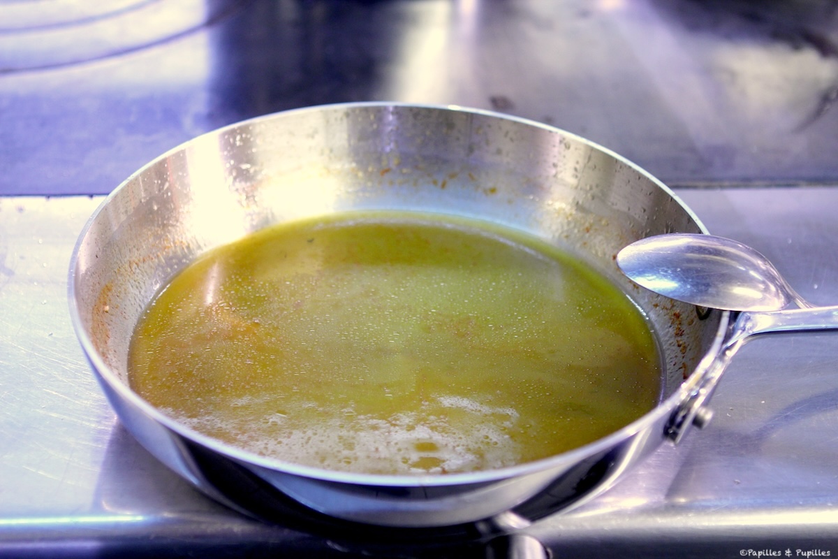 Préparation de la sauce