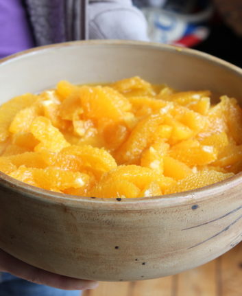 Salade d'oranges au miel épicé