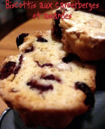 Biscottis aux canneberges et amandes
