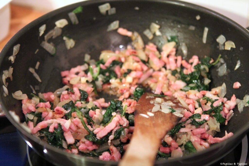 Epinards lardons