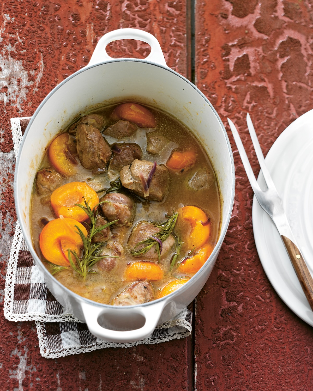 Médaillons de dinde à la Gueuze et aux abricots