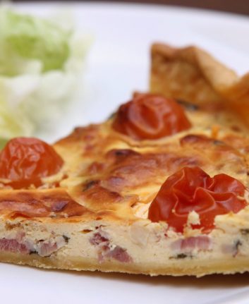 Quiche aux épinards et au fromage frais
