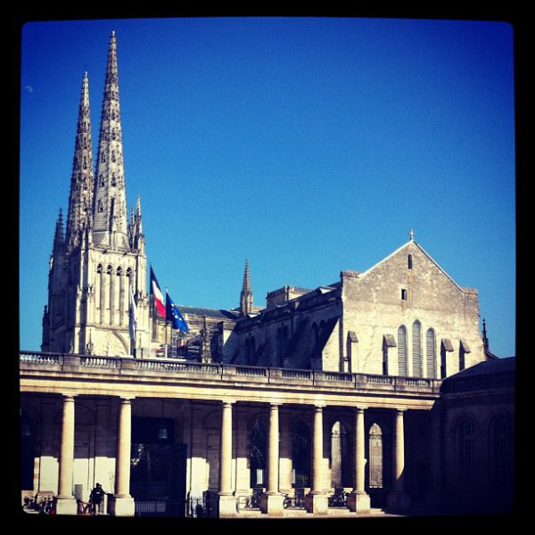 Cathédrale et cour de la mairie #bordeaux