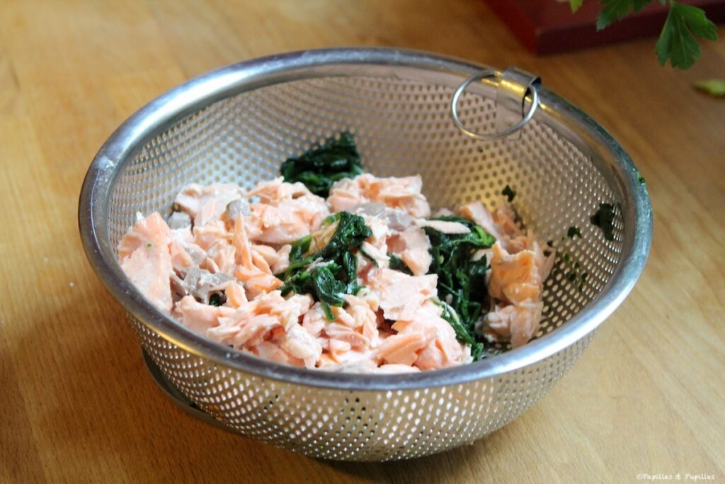 Epinards et saumon