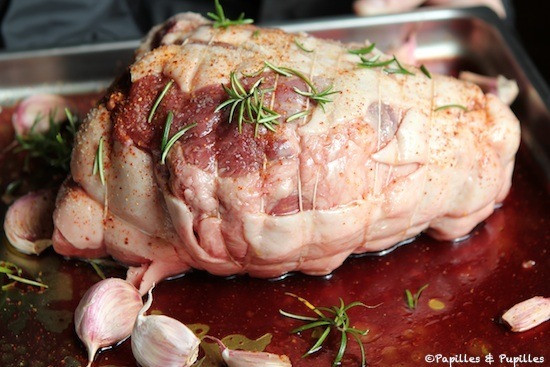 Gigot d'agneau de lait avant cuisson ©Papilles et Pupilles
