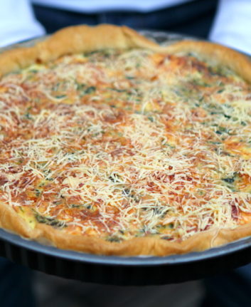 Quiche saumon épinards