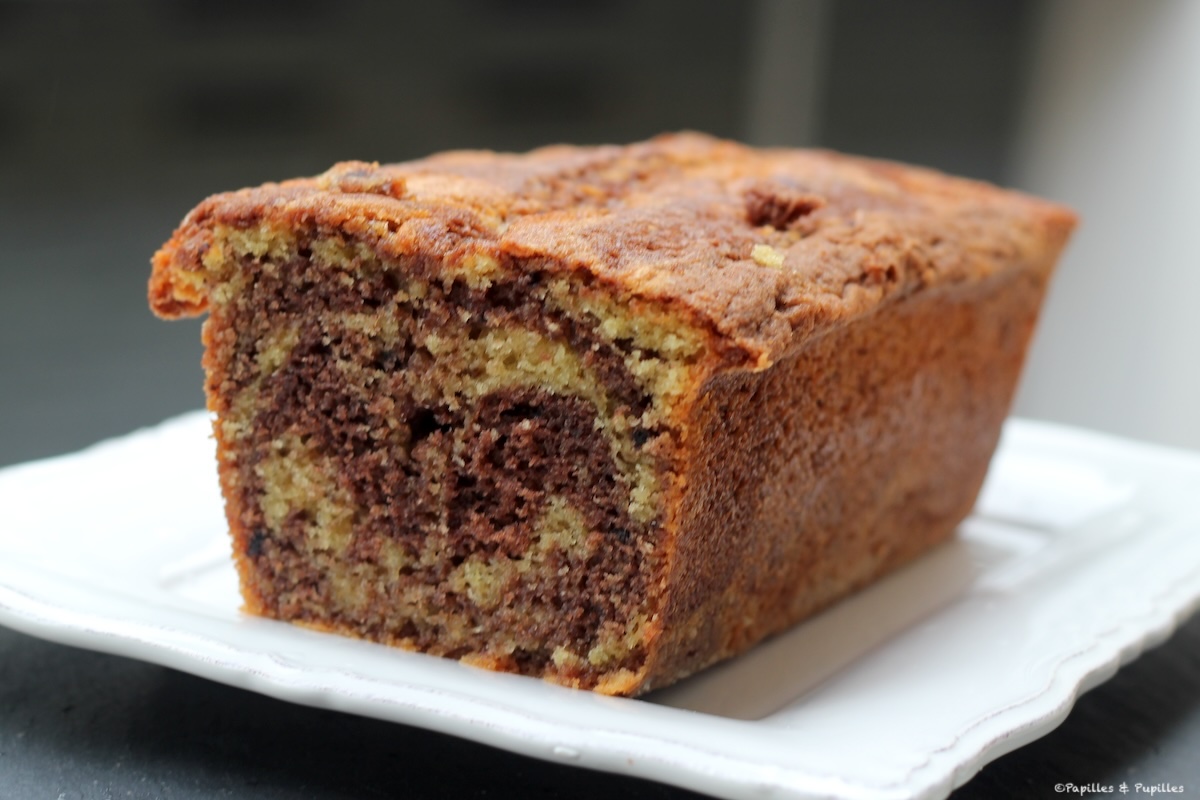 Cake marbré chocolat