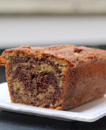 Cake marbré au chocolat