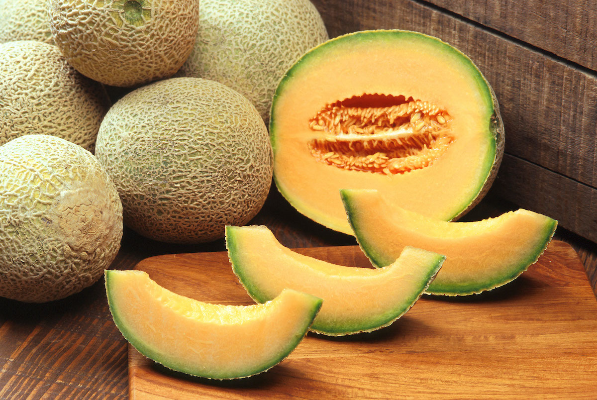 Melons charentais jaunes et verts