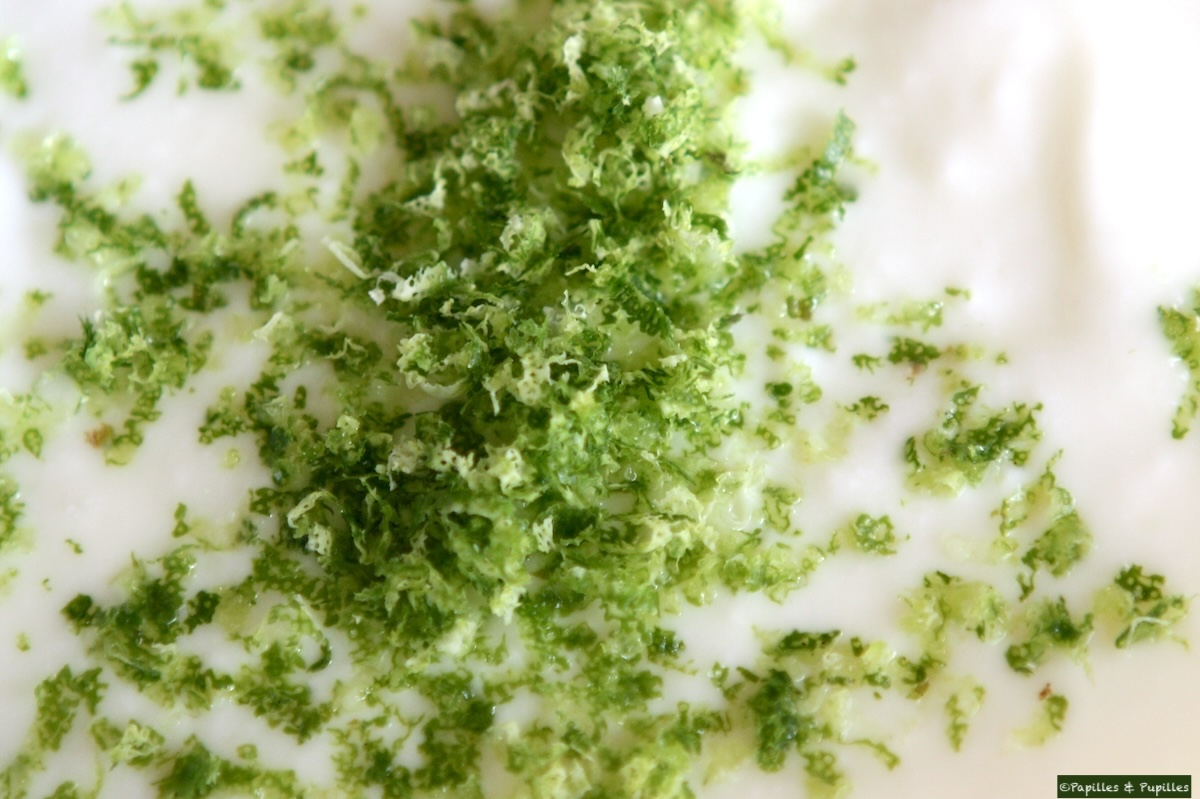 Citron vert dans yaourt