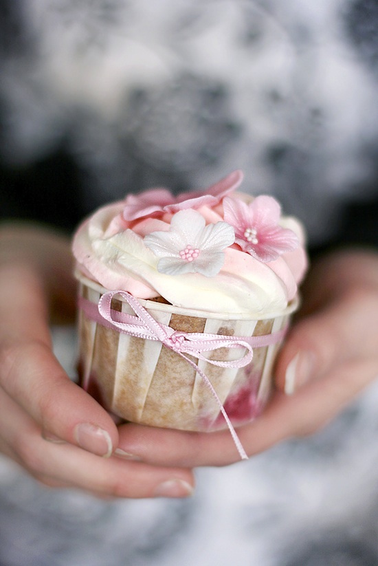 Cupcake fraise cardamome