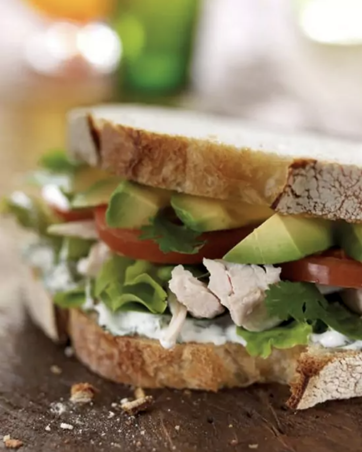 Sandwich au poulet et à l’avocat du Pérou