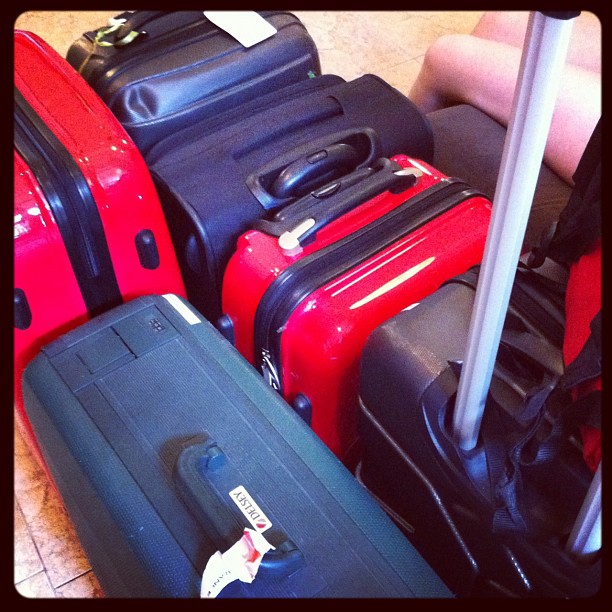 Hum hum environ 100kg de bagages #crazy