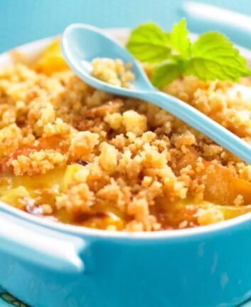 Mini gratins de fruits frais aux palets bretons