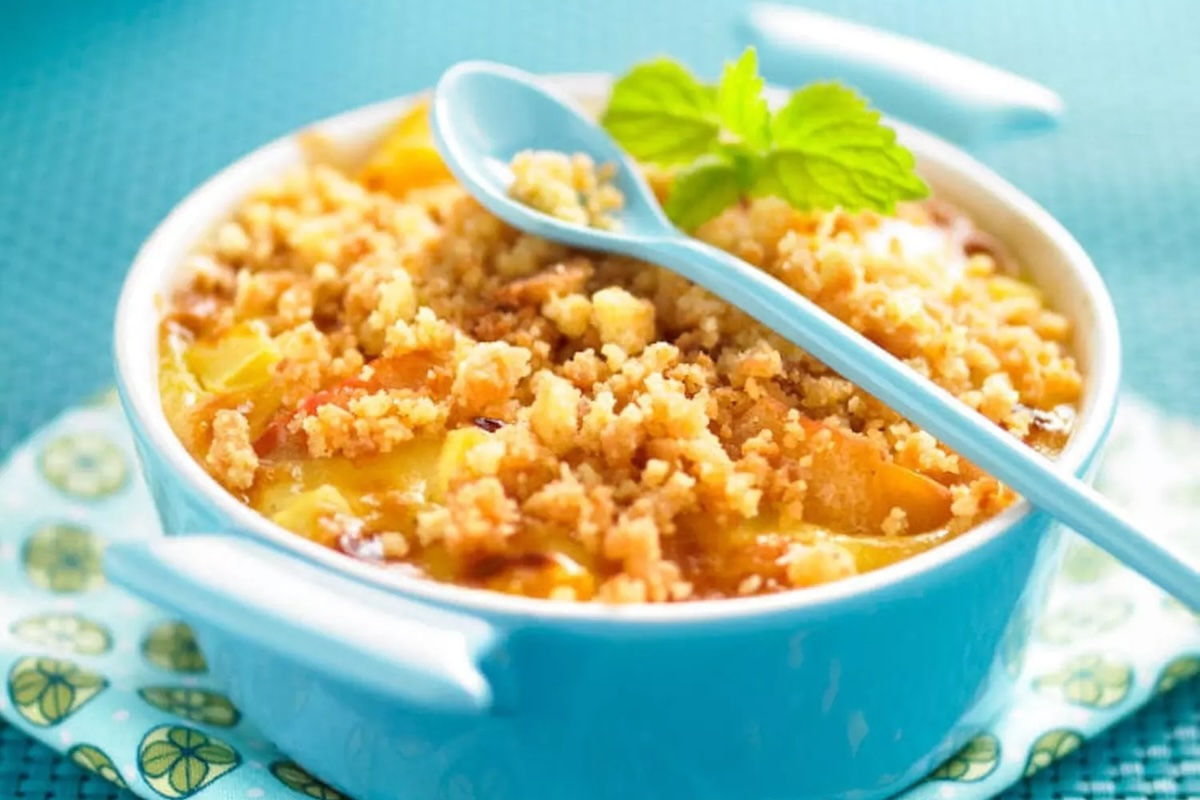 Mini gratins de fruits frais aux palets bretons