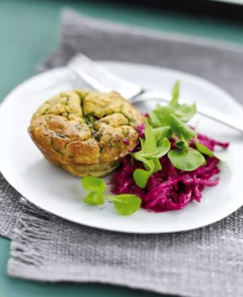 Petits flans de mâche et Ricotta