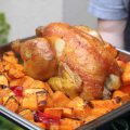 Poulet rôti aux patates douces