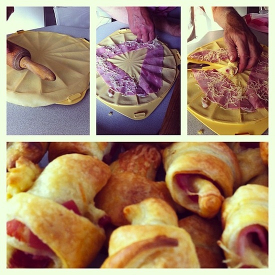 Croissants au jambon Croissants au jambon