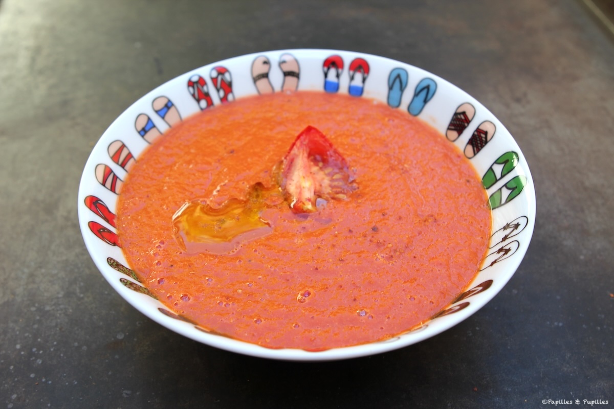 Soupe de tomates rôties