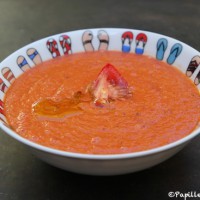 Velouté de tomates et poivrons rôtis