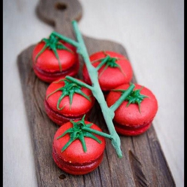 Tomates grappes ? Non, macarons