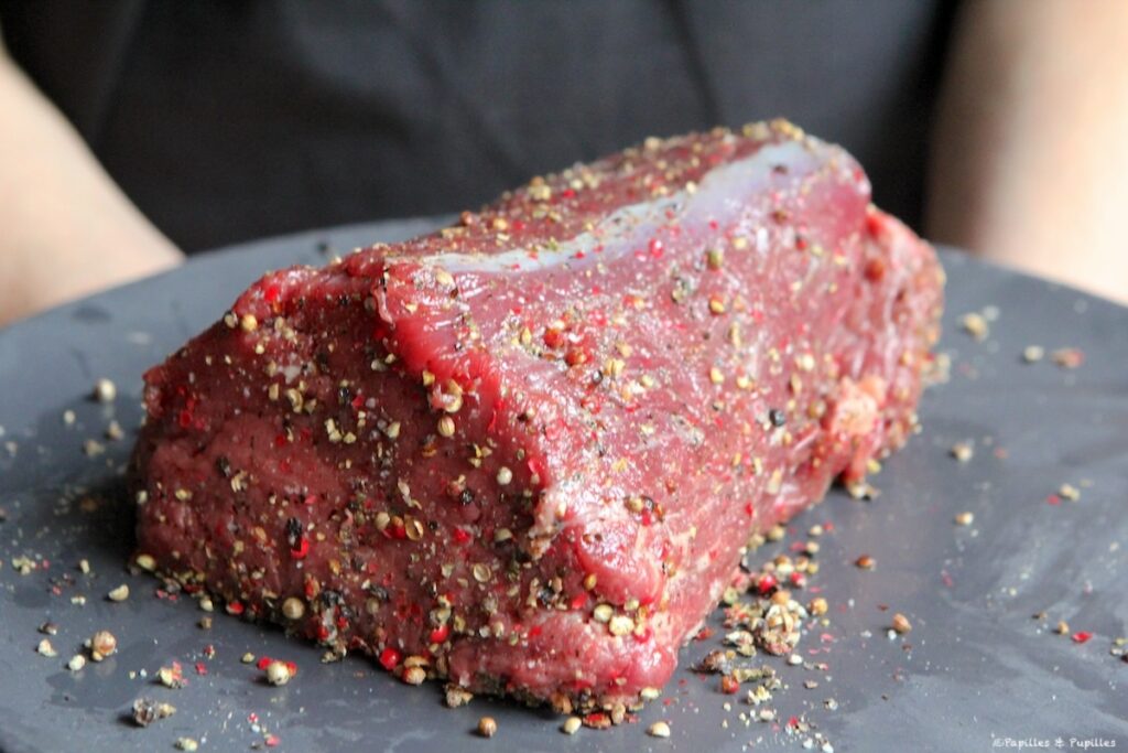 Rôti de boeuf au poivre
