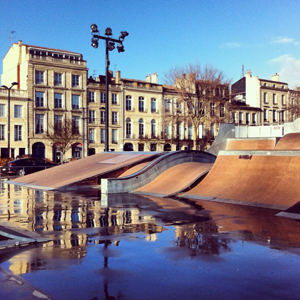 Skate parc, Quai des Chartrons, Bordeaux - France