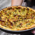 Tarte feuilletée aux poireaux