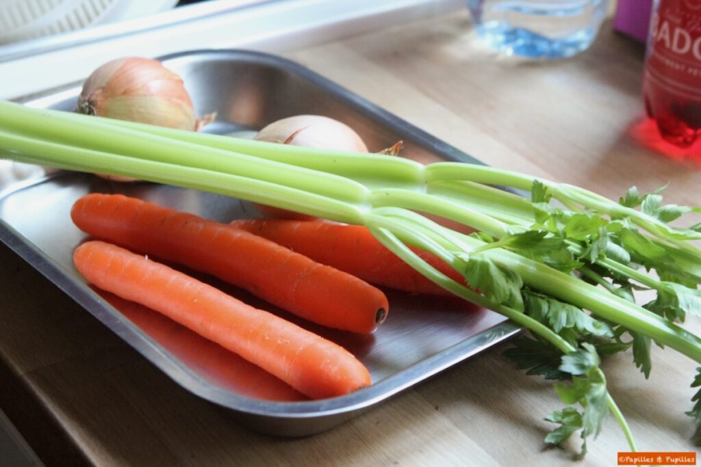 Céleri carottes et oignon