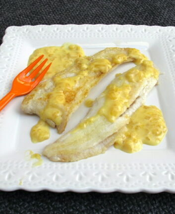 Filets de carrelet, sauce à l'orange