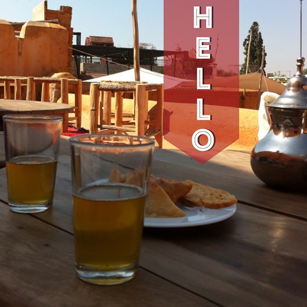 Thé à la menthe sur les toits de Marrakech