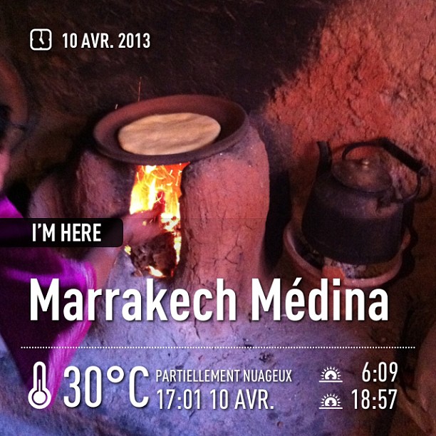 Cuisson du pain marocain